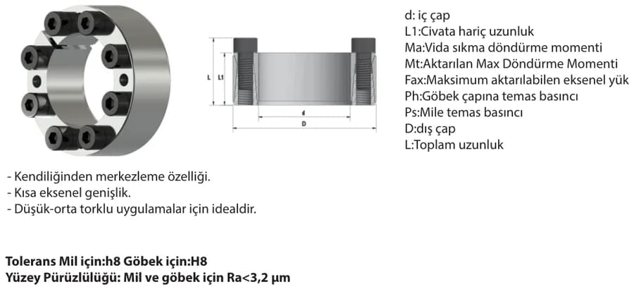210 Serisi teknik resmi
